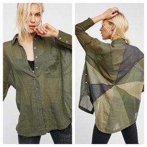 Free People Button Down Shirt